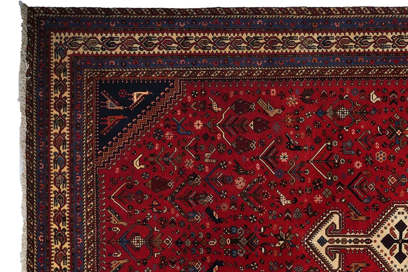 Nasrabad · Handgeknüpft – Rot, 302x196 cm