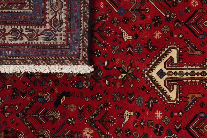 Nasrabad · Handgeknüpft – Rot, 302x196 cm