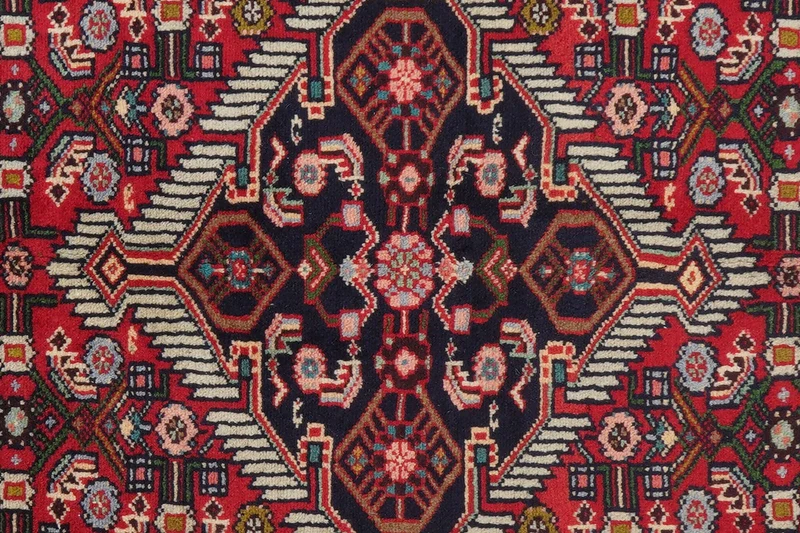 Assadabad · Handgeknüpft – Rot, 207x130 cm