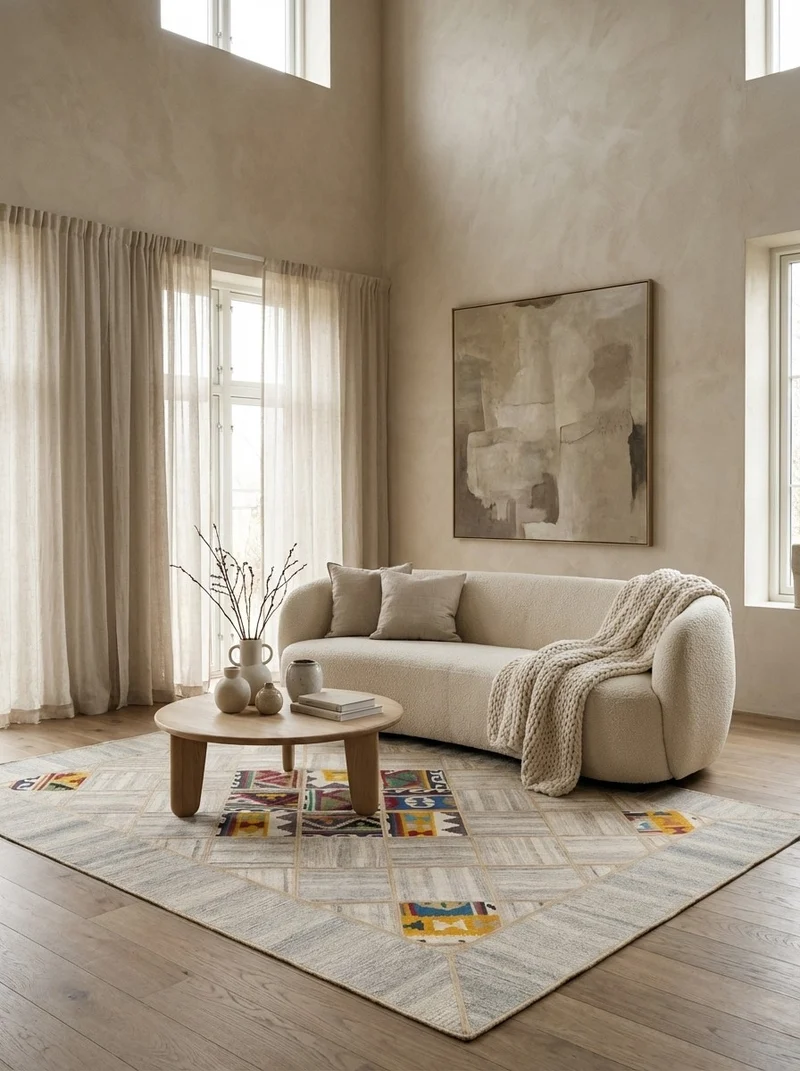 Kelim Tekkeh · Handgewebt – Beige, 200x150 cm
