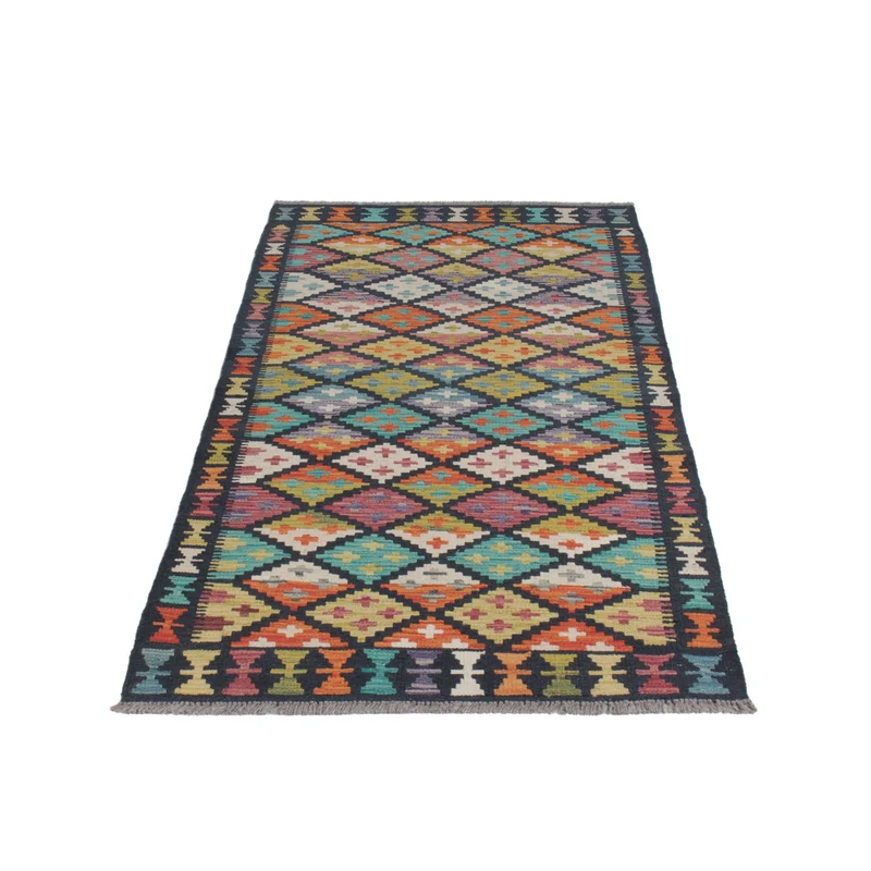 Kelim Maimene Teppich 84x196cm - mehrfarbig