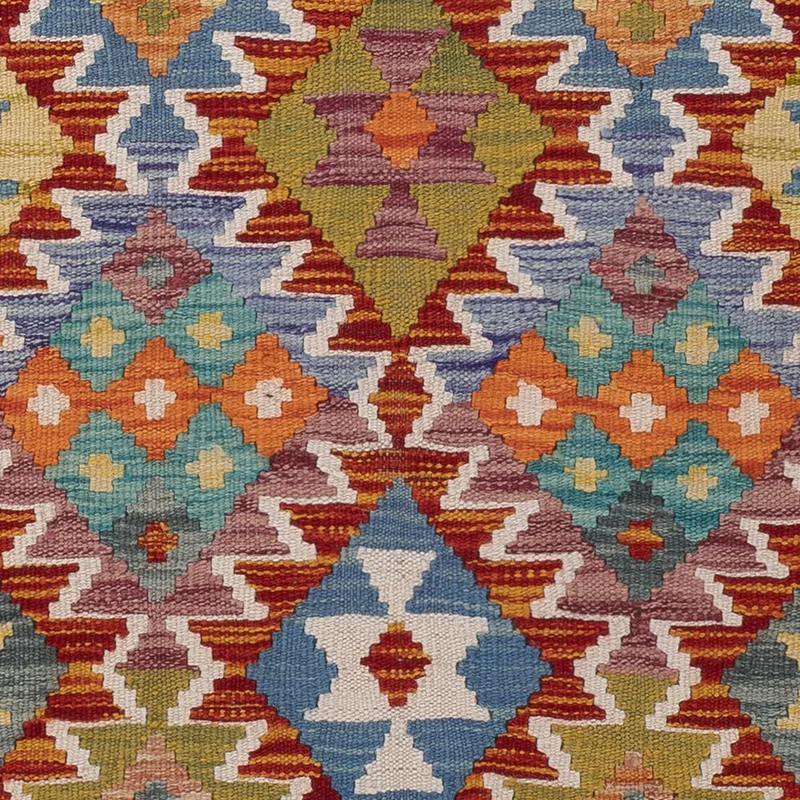 Kelim Maimene Teppich 83x197cm - mehrfarbig