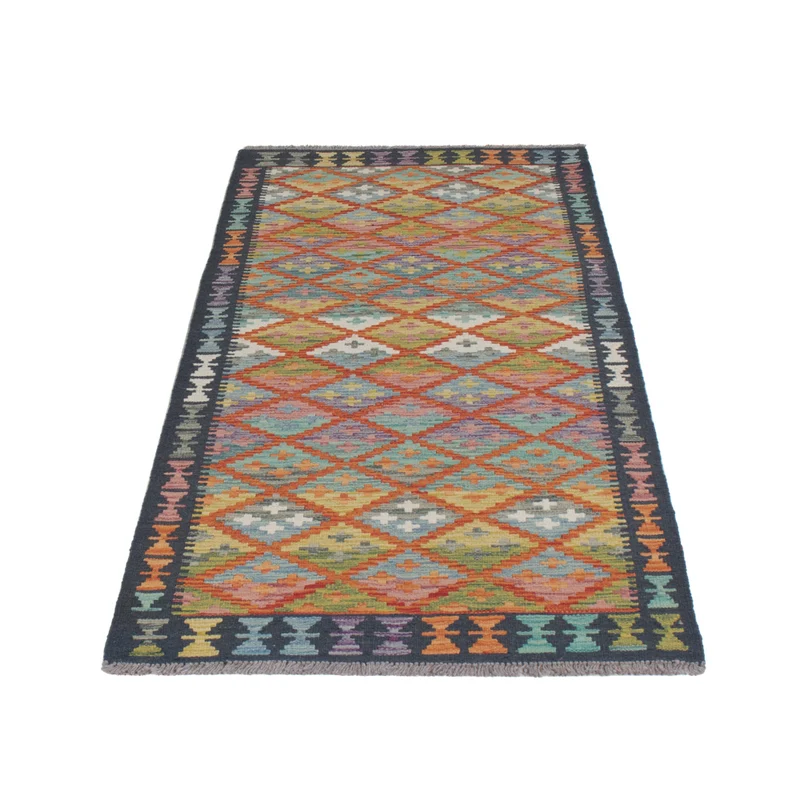 Kelim Maimene Teppich 80x204cm - mehrfarbig