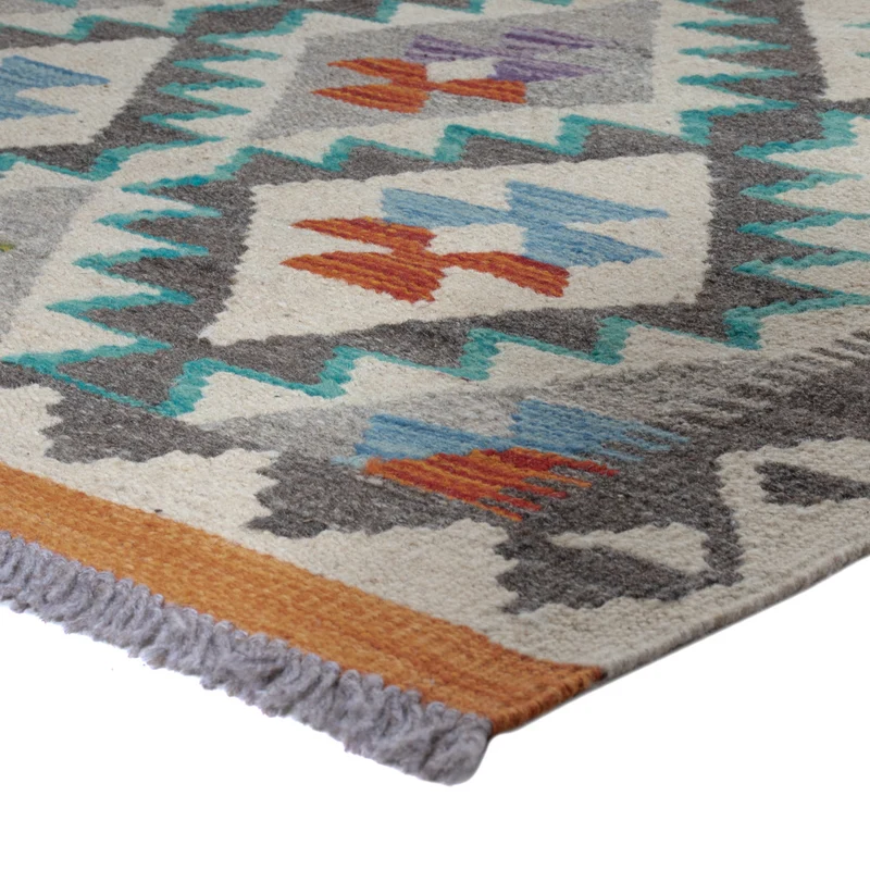 Kelim Maimene Teppich 79x209cm - mehrfarbig