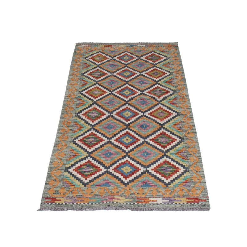 Kelim Maimene Teppich 84x197cm - mehrfarbig