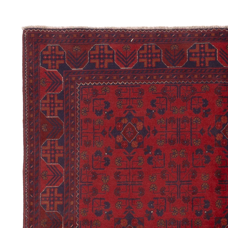 Afghan Teppich - Kunduz - 174 x 227 cm - rot
