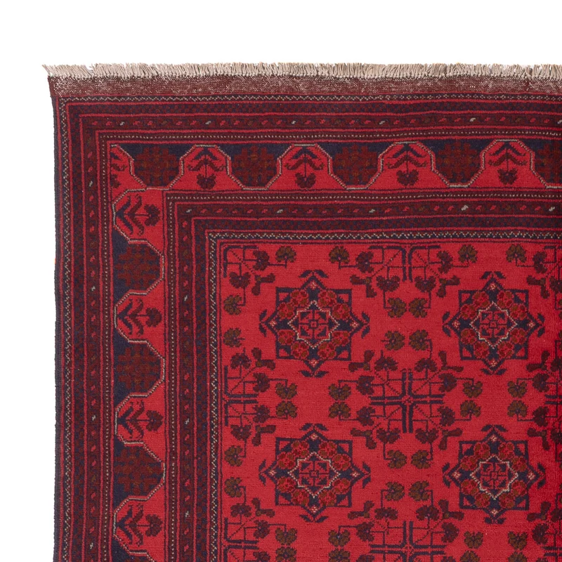 Afghan Teppich - Kunduz - 173 x 223 cm - rot