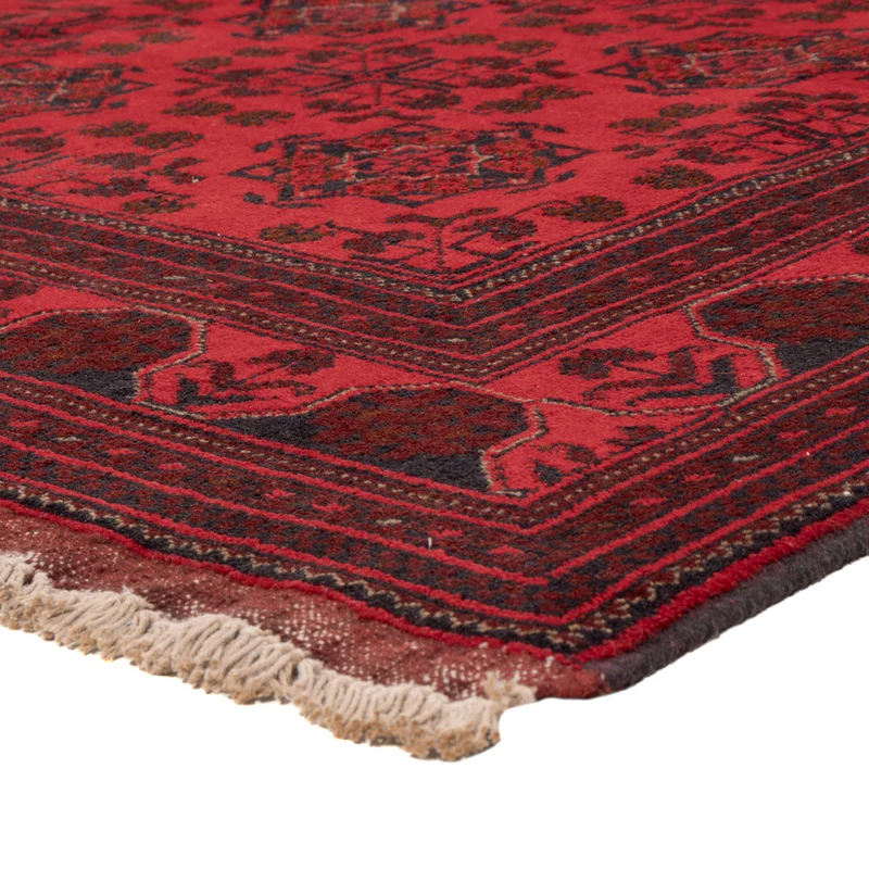 Afghan Teppich - Kunduz - 173 x 223 cm - rot