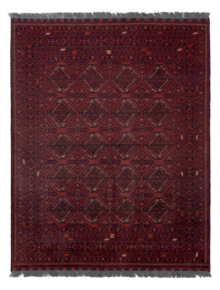 Afghan Teppich 151x191cm - Orientteppich - rot
