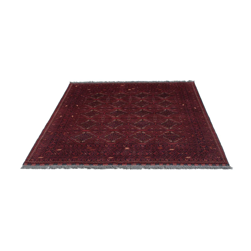 Afghan Teppich 151x191cm - Orientteppich - rot