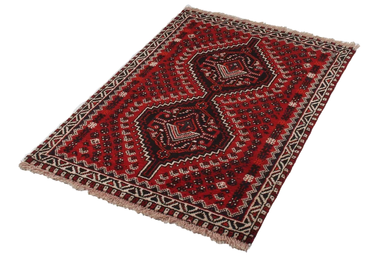 Shiraz · Handgeknüpft – Rot, 123x87 cm