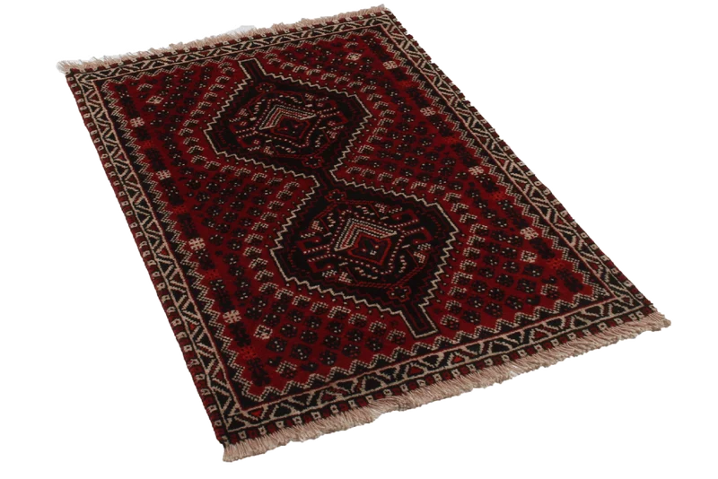 Shiraz · Handgeknüpft – Rot, 123x87 cm