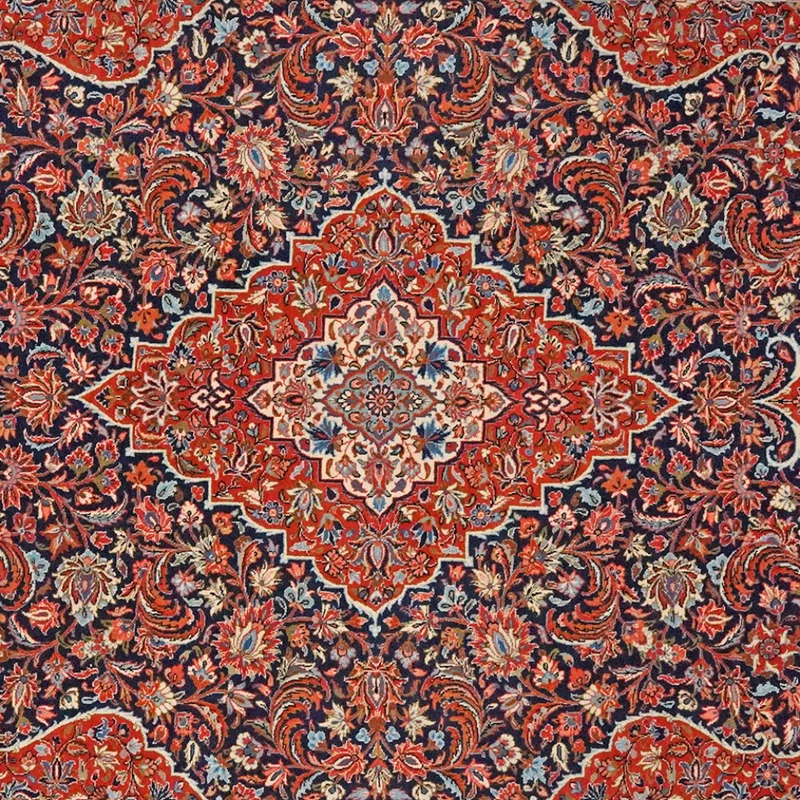 Ghazvin · Handgeknüpft – Blau, 295x198 cm