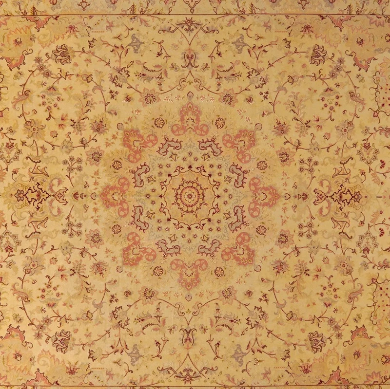 Tabriz 50 Raj · Handgeknüpft – Beige, 390x294 cm