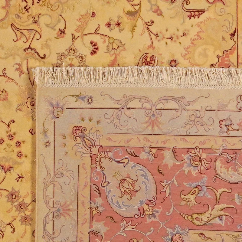 Tabriz 50 Raj · Handgeknüpft – Beige, 390x294 cm