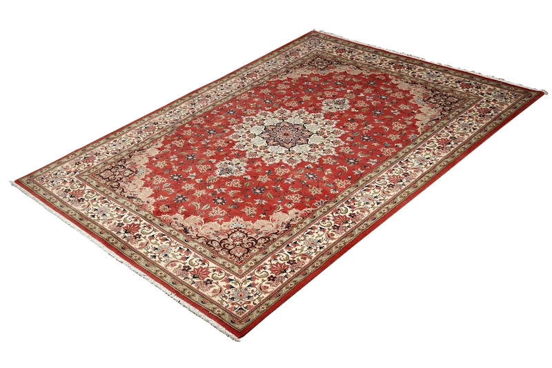 Yazd · Handgeknüpft – Rot, 304x195 cm