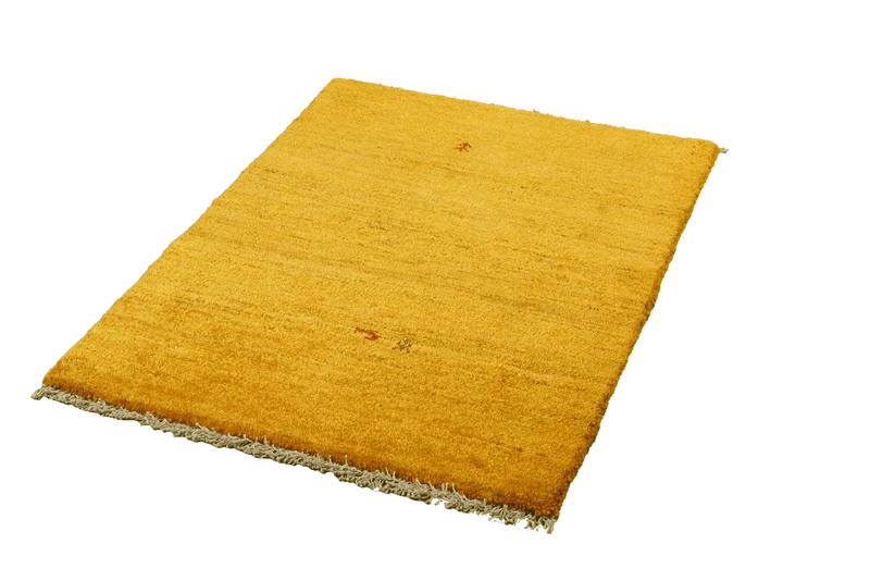 Gabbeh · Handgeknüpft – Gelb, 93x73 cm