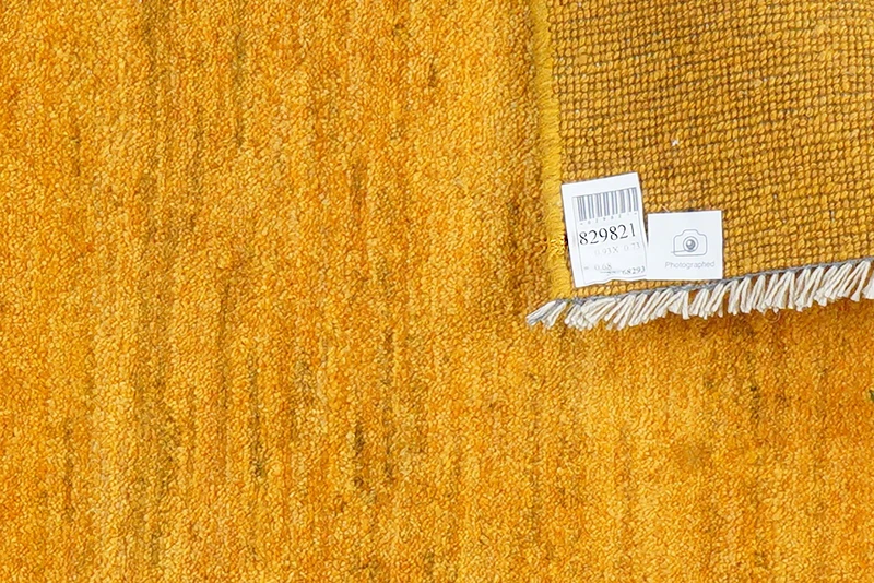 Gabbeh · Handgeknüpft – Gelb, 93x73 cm