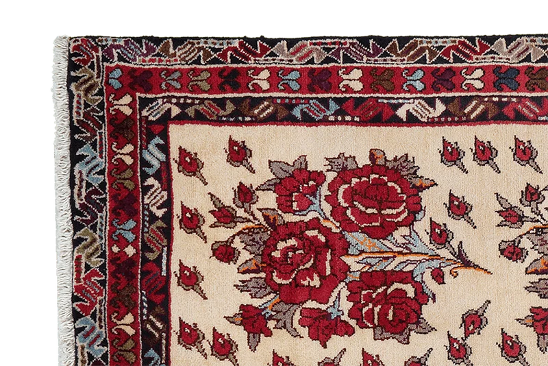 Afshar · Handgeknüpft – Beige, 222x111 cm