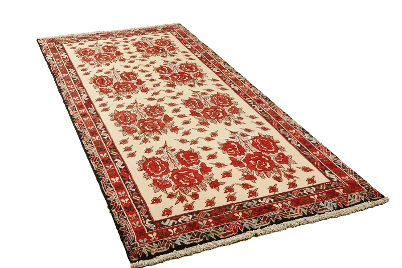 Afshar · Handgeknüpft – Beige, 222x111 cm