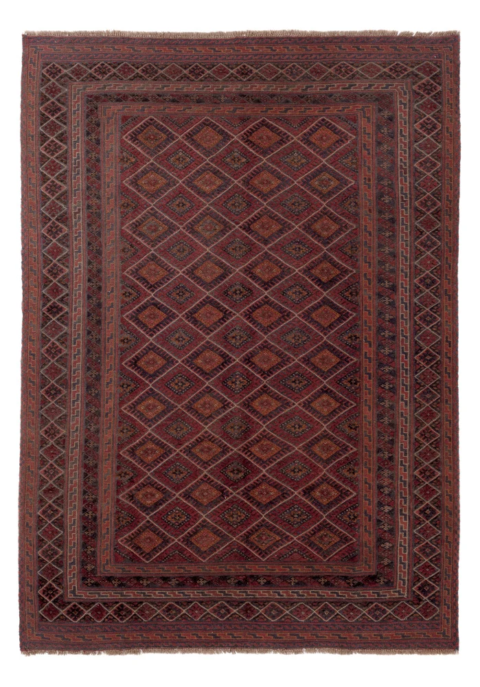 Kelim Afghan Teppich 201x275cm - mehrfarbig