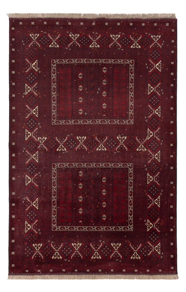 Afghan Teppich 160x249cm - Orientteppich - rot