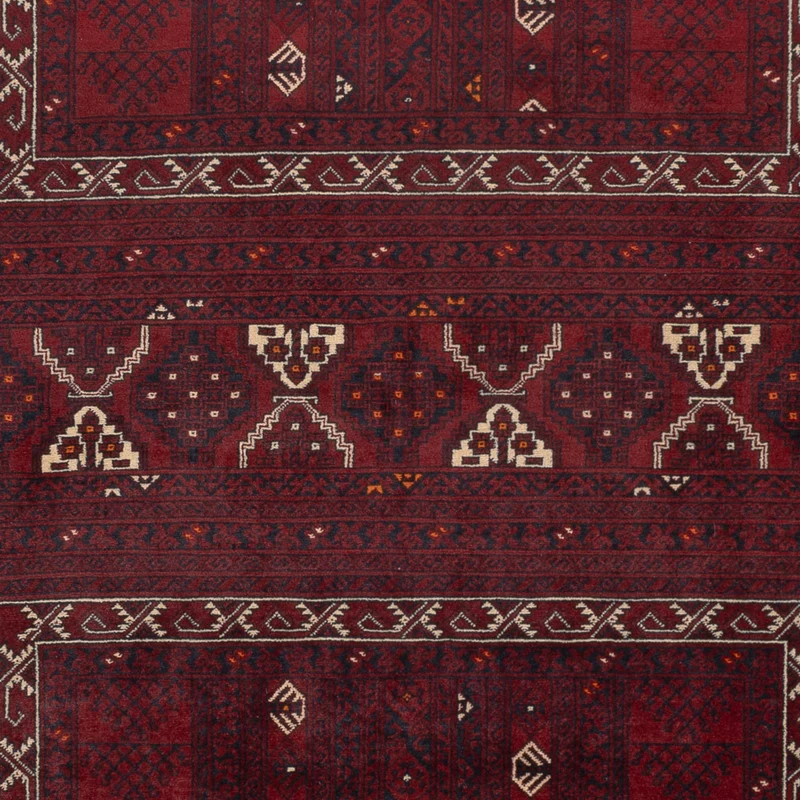 Afghan Teppich 160x249cm - Orientteppich - rot