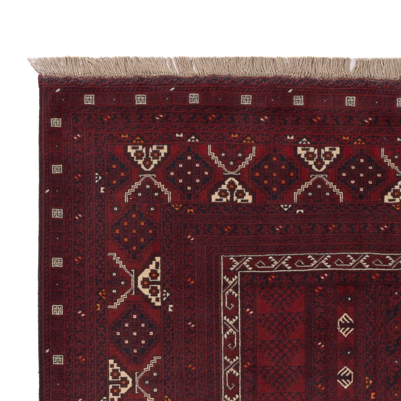 Afghan Teppich 160x249cm - Orientteppich - rot
