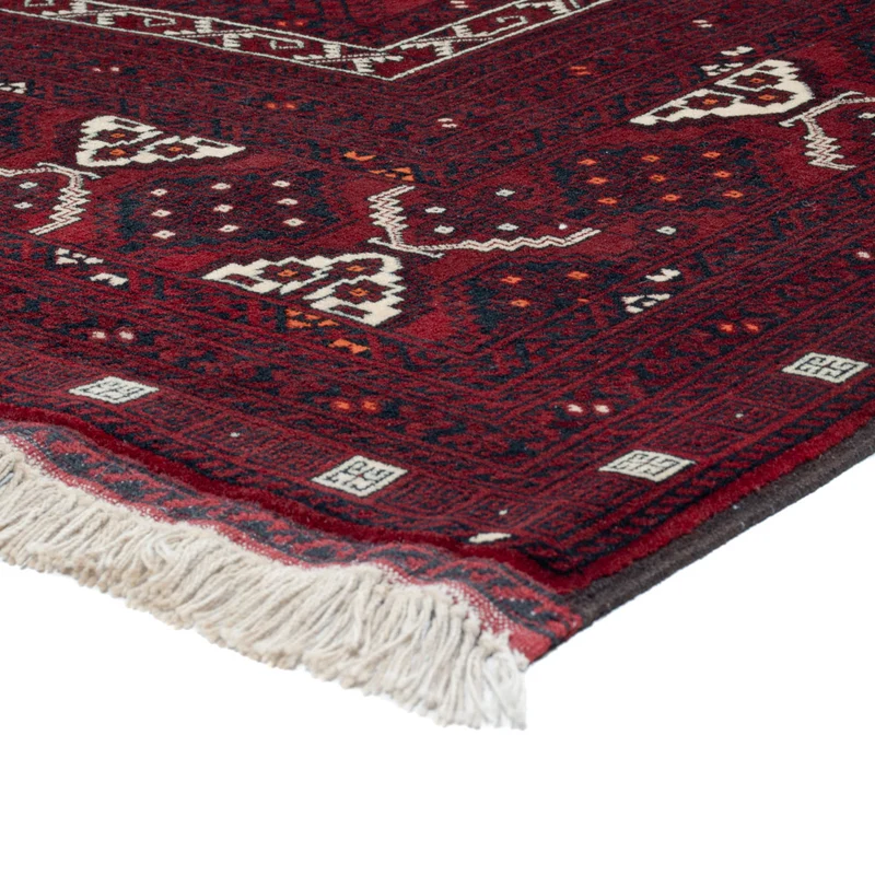 Afghan Teppich 160x249cm - Orientteppich - rot