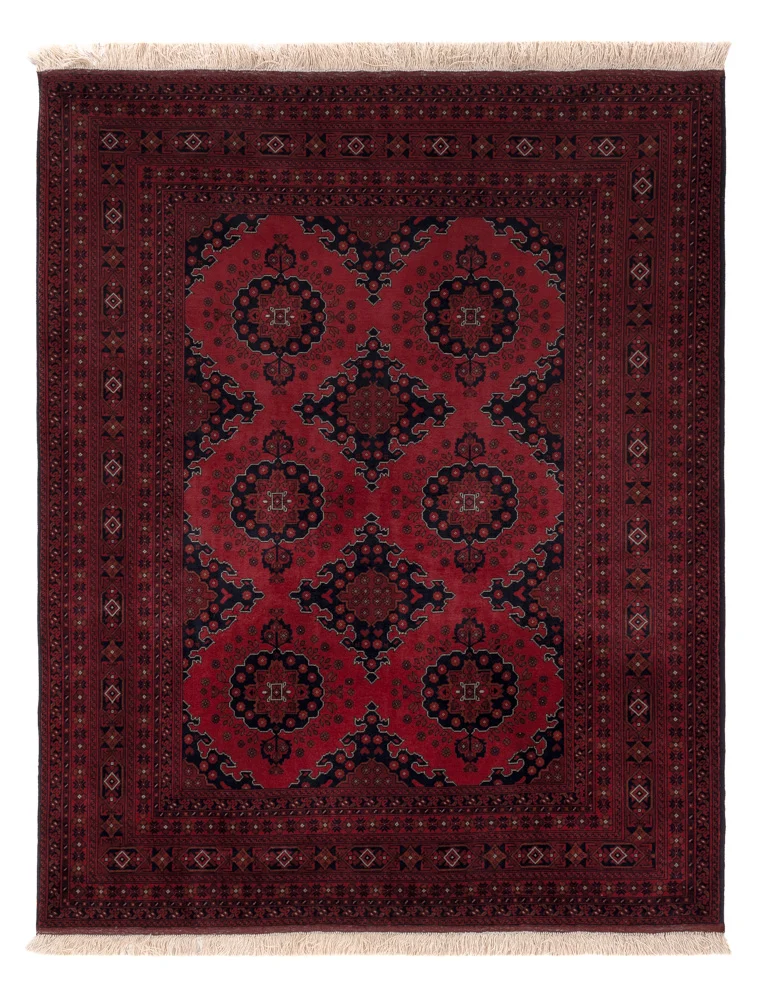 Afghan Teppich 154x196cm - Orientteppich - rot