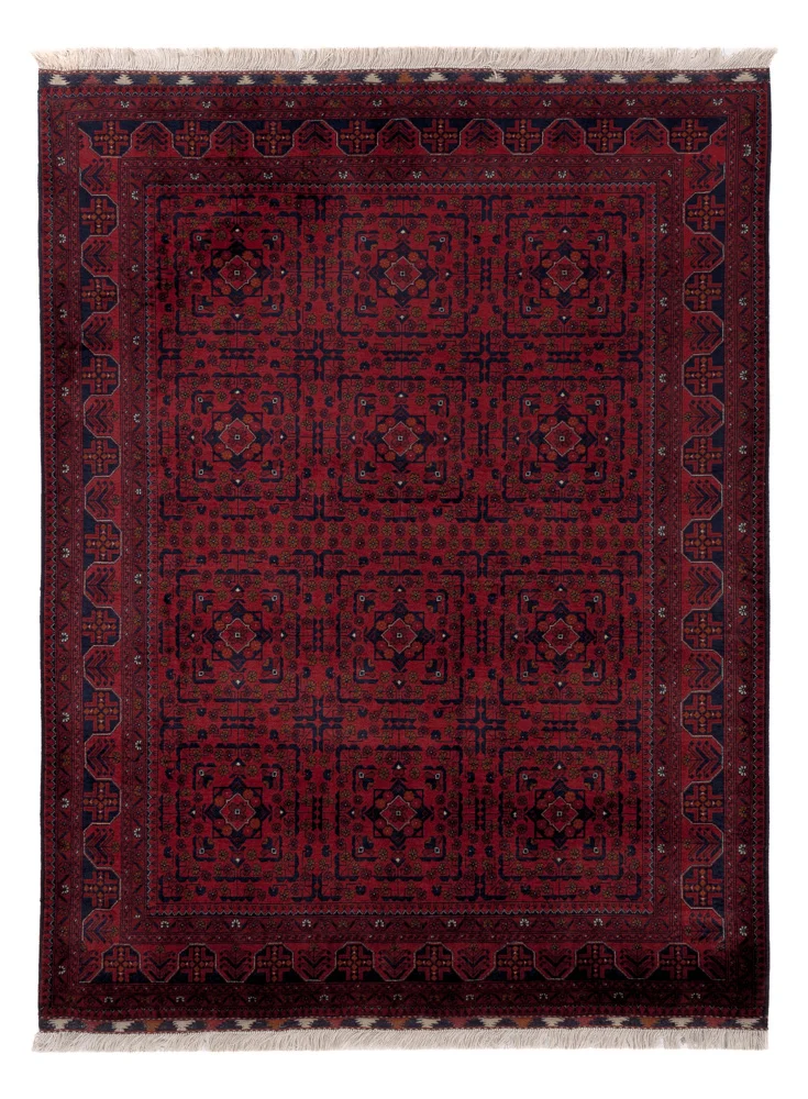 Afghan Teppich 152x201cm - Orientteppich - rot