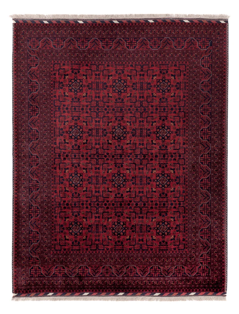 Afghan Teppich 151x200cm - Orientteppich - rot