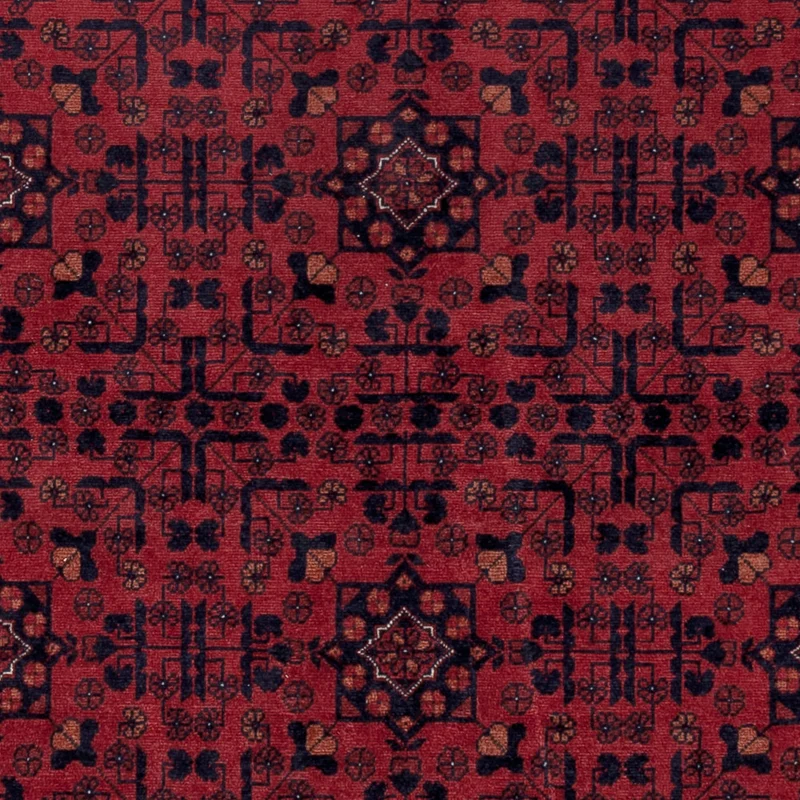 Afghan Teppich 151x200cm - Orientteppich - rot