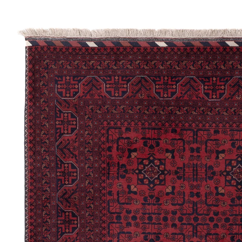 Afghan Teppich 151x200cm - Orientteppich - rot