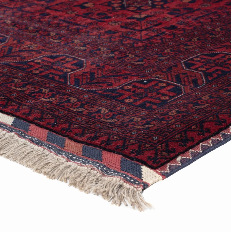 Afghan Teppich 151x200cm - Orientteppich - rot