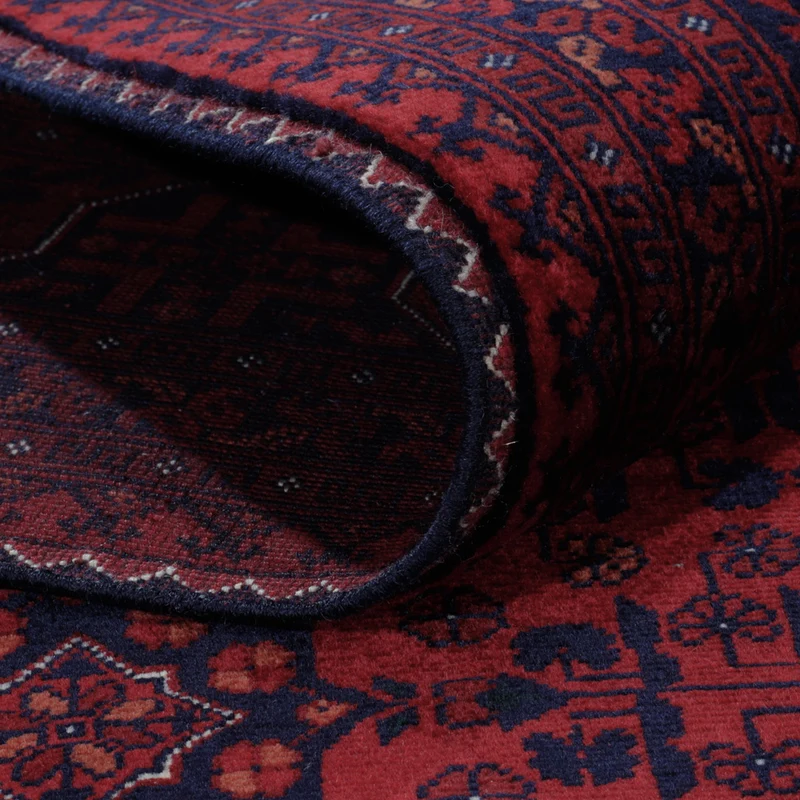 Afghan Teppich 151x200cm - Orientteppich - rot