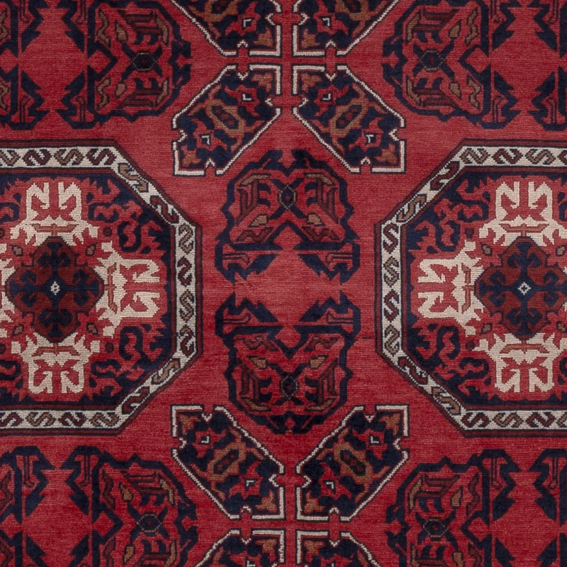 Afghan Teppich 151x198cm - Orientteppich - rot