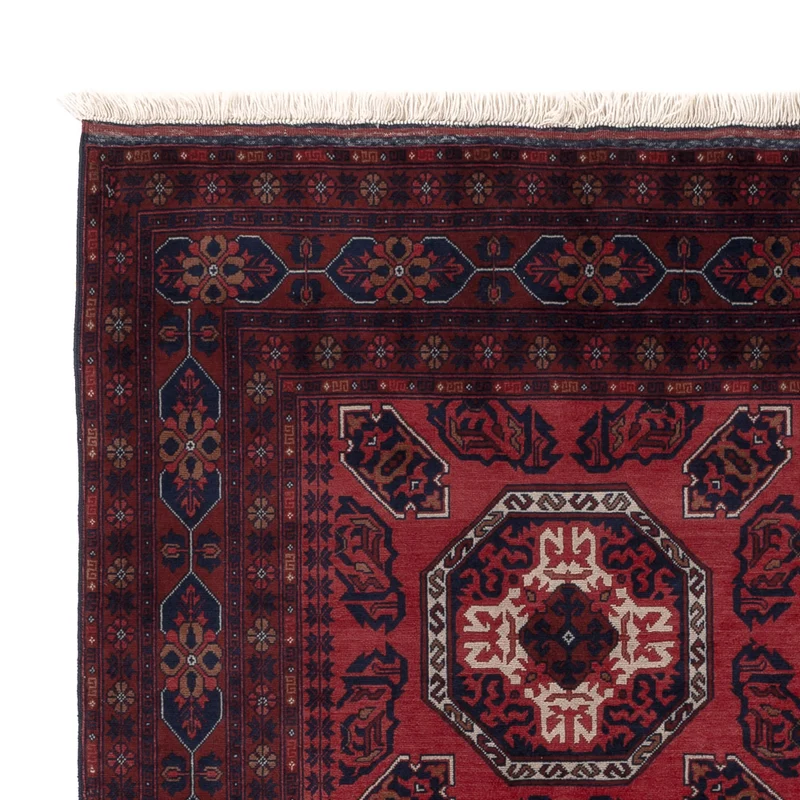 Afghan Teppich 151x198cm - Orientteppich - rot
