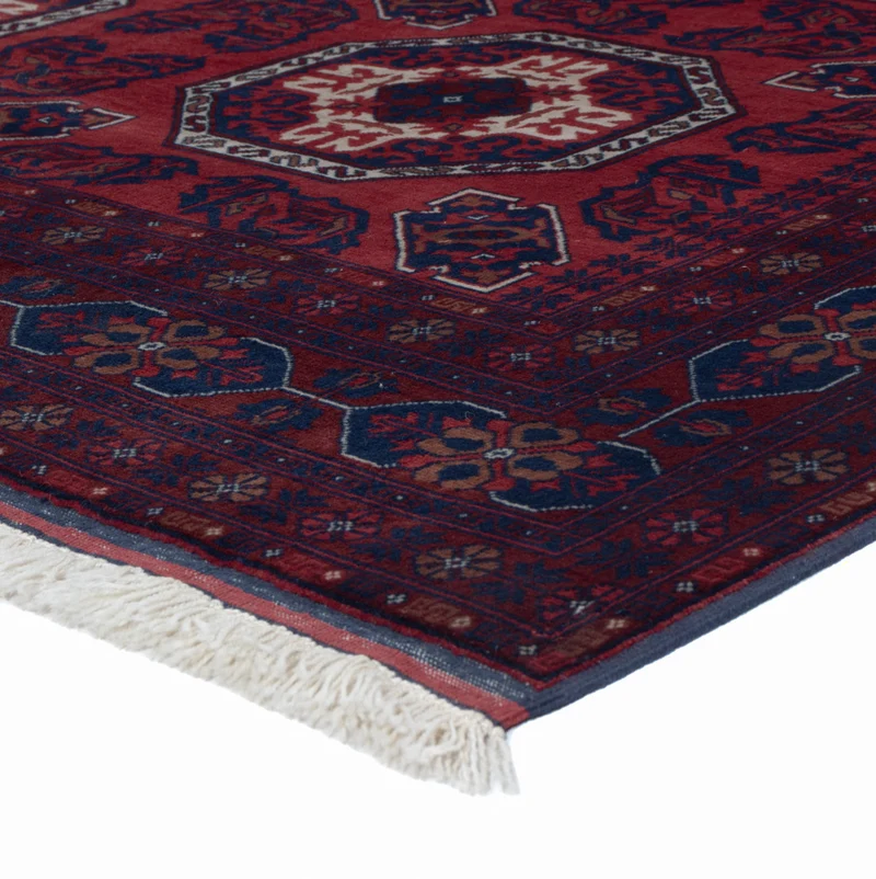 Afghan Teppich 151x198cm - Orientteppich - rot