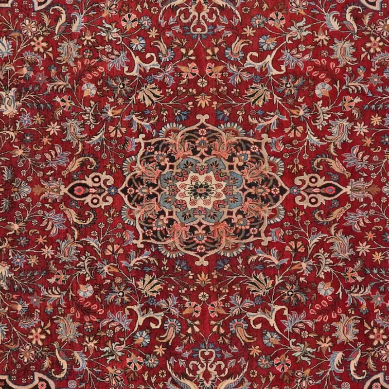Bidjar · Handgeknüpft – Rot, 354x222 cm