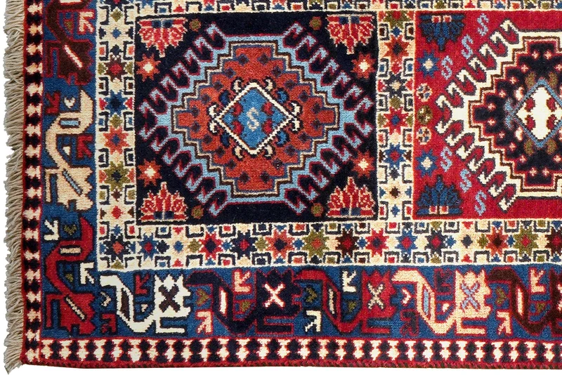 Yalameh · Handgeknüpft – Bunt, 123x83 cm