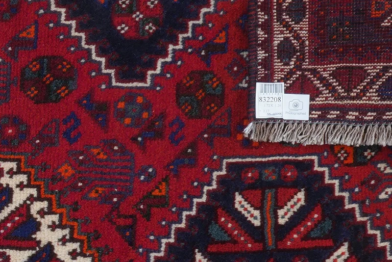 Gashgai · Handgeknüpft – Rot, 172x126 cm