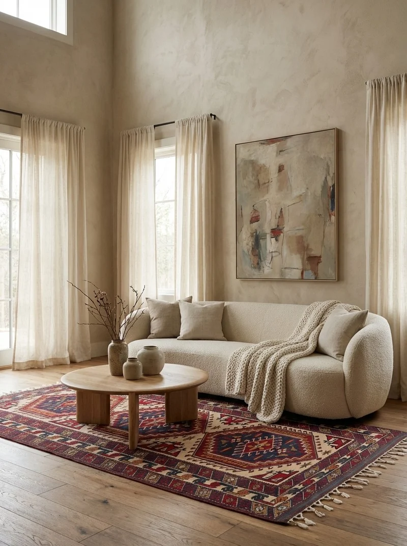Yagdjibedir · Handgeknüpft – Beige, 216x128 cm