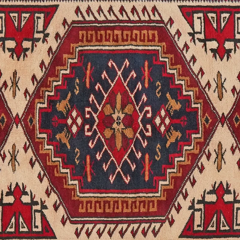 Yagdjibedir · Handgeknüpft – Beige, 216x128 cm
