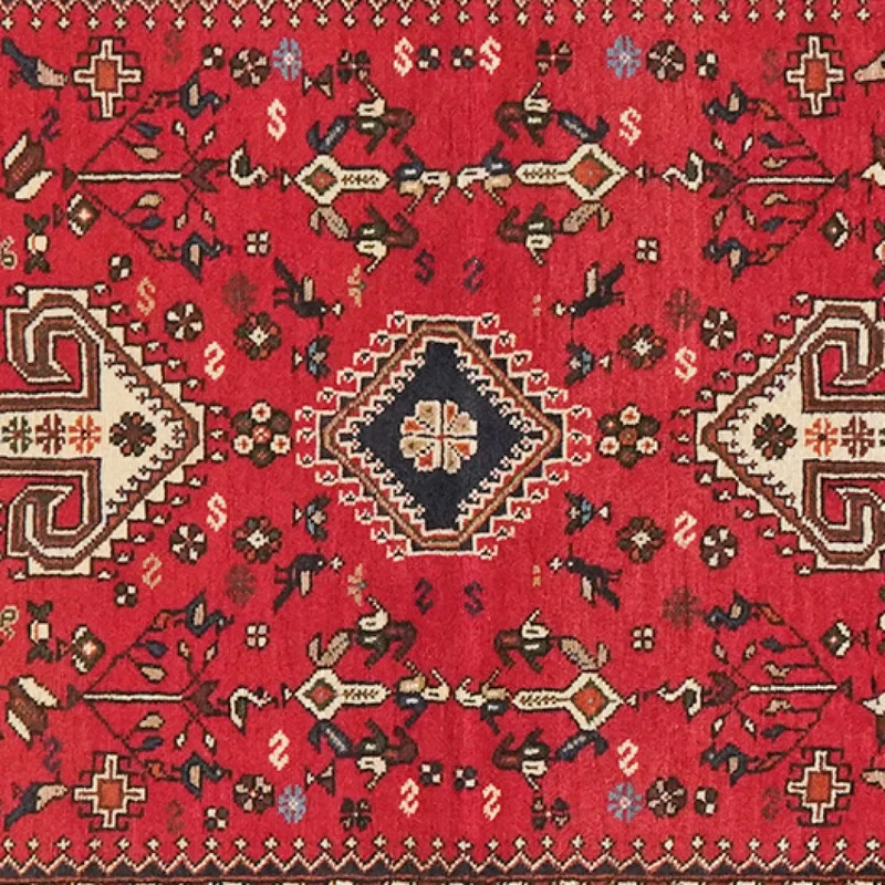 Nasrabad · Handgeknüpft – Rot, 195x81 cm