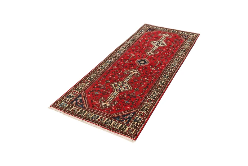 Nasrabad · Handgeknüpft – Rot, 195x81 cm