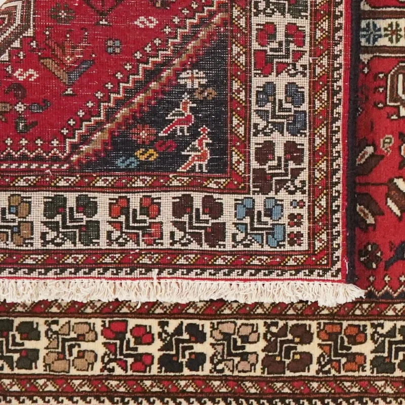 Nasrabad · Handgeknüpft – Rot, 195x81 cm
