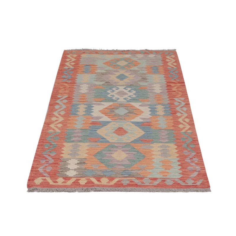 Kelim Maimene Teppich 80x200cm - mehrfarbig