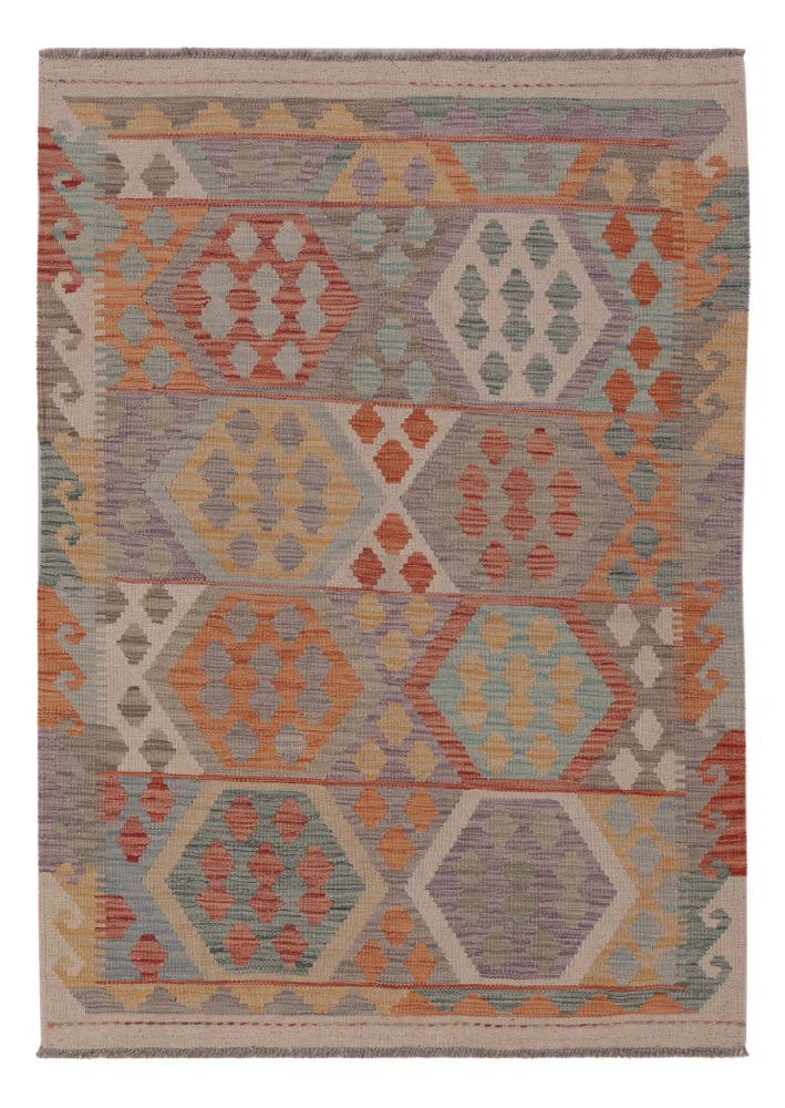 Kelim Maimene Teppich 107x148cm - mehrfarbig