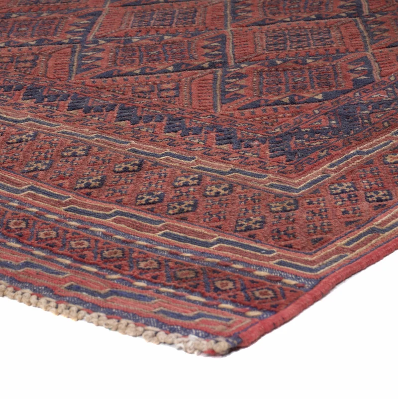Kelim Afghan Teppich 132x172cm - mehrfarbig